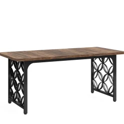 Tribesigns Desks*63-inch Executive Desk, Modern Office Desk Conference Table for 4-6 People