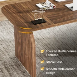 Tribesigns Desks*63-Inch Executive Desk, Rectangular Office Computer Desk Workstation