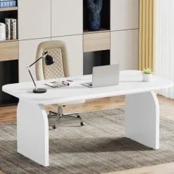Tribesigns Desks*63-Inch Executive Desk, Rectangular Office Computer Desk Workstation