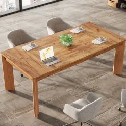 Tribesigns Desks*63-inch Executive Desk, Wood Computer Desk Conference Table