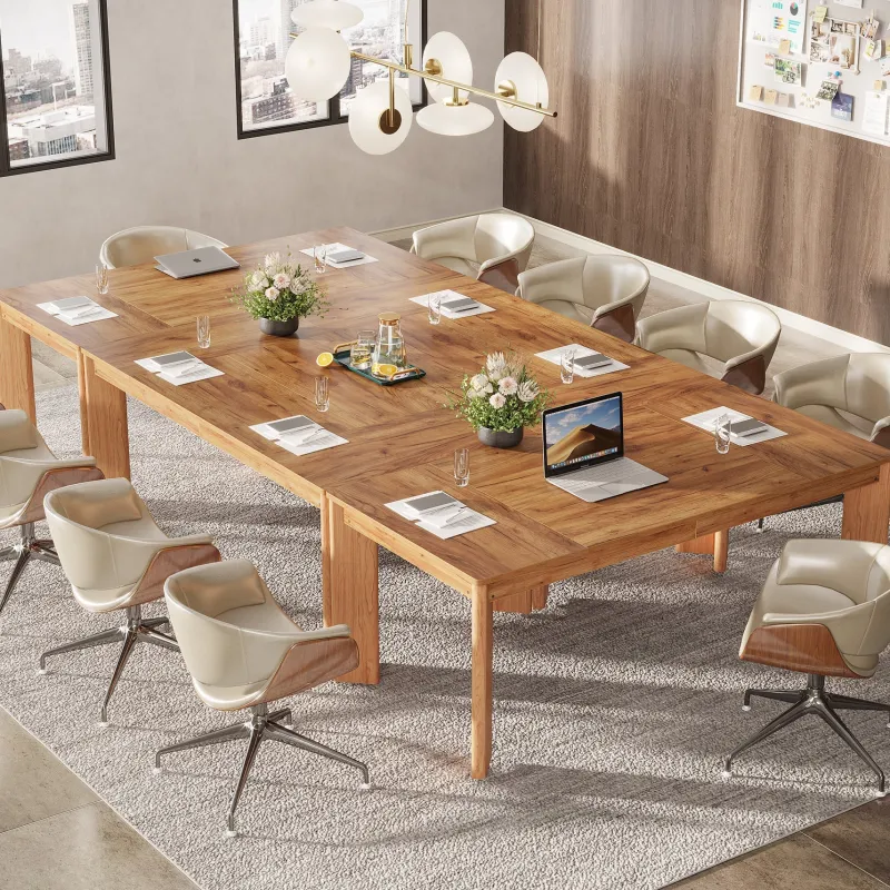 Tribesigns Desks*63-inch Executive Desk, Wood Computer Desk Conference Table