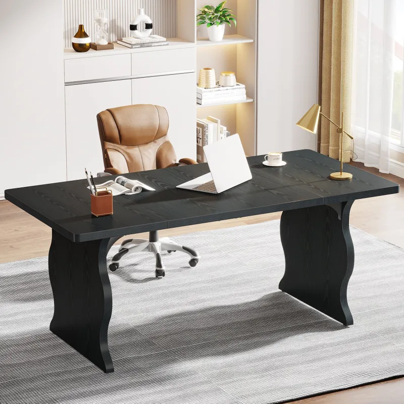 Tribesigns Desks*63-Inch Large Executive Desk, Sturdy Computer Desk Conference Table