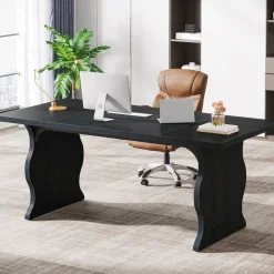 Tribesigns Desks*63-Inch Large Executive Desk, Sturdy Computer Desk Conference Table