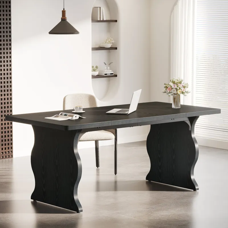 Tribesigns Desks*63-Inch Large Executive Desk, Sturdy Computer Desk Conference Table
