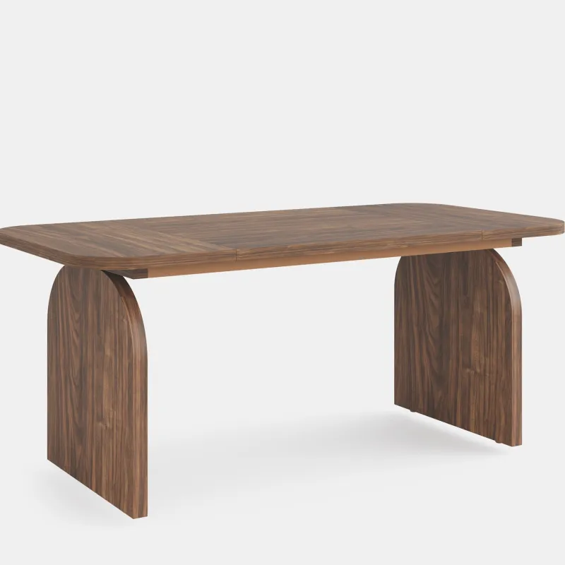 Tribesigns Dining Tables*63-Inch Rectangular Dining Table Thick Laminated Tabletop for 4-6 Person
