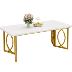 Tribesigns Dining Tables*70.9-Inch Wood Dining Table , Modern Rectangle Kitchen Table for 4-6 People