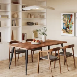 Tribesigns Dining Tables*Industrial Dining Table, 70.9" Kitchen Dinner Table for 6 to 8 People