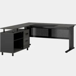 Tribesigns Desks*Industrial L - Shaped Desk, 63