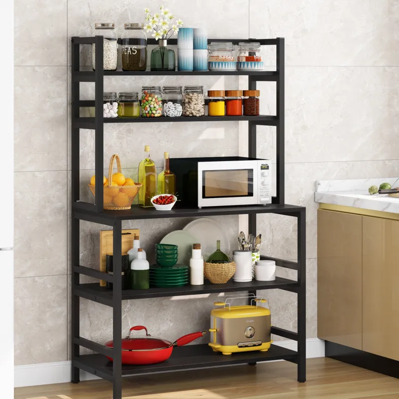 Tribesigns Baker's Racks|Baker's Racks*Kitchen Baker's Rack, 5-Tier Microwave Oven Stand with Hutch