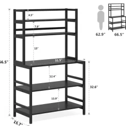Tribesigns Baker's Racks|Baker's Racks*Kitchen Baker's Rack, 5-Tier Microwave Oven Stand with Hutch