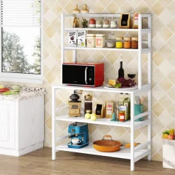 Tribesigns Baker's Racks|Baker's Racks*Kitchen Baker's Rack, 5-Tier Microwave Oven Stand with Hutch