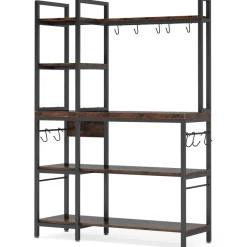 Tribesigns Baker's Racks|Baker's Racks*Kitchen Baker's Rack, 5-Tier Utility Storage Shelf with Hutch