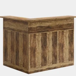 Tribesigns Bar Units*L - Shaped Bar Table, 4 - Tier Bar Cabinet Reception Desk