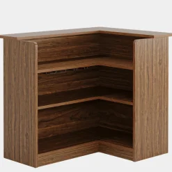 Tribesigns Bar Units*L - shaped Bar Table, 4 - tier Bar Cabinet Liquor Bar Units