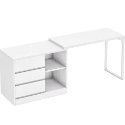 Tribesigns Desks*L - Shaped Computer Desk, Reversible Corner Desk With Drawer Cabinet