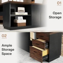 Tribesigns Desks*L - Shaped Executive Desk, 78