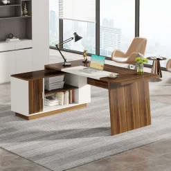 Tribesigns Desks*L - Shaped Executive Desk, 70.5