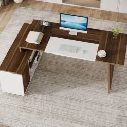 Tribesigns Desks*L - Shaped Executive Desk, 70.5