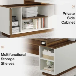 Tribesigns Desks*L - Shaped Executive Desk, 70.5