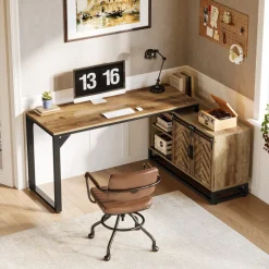 Tribesigns Desks*L - Shaped Executive Desk, 53
