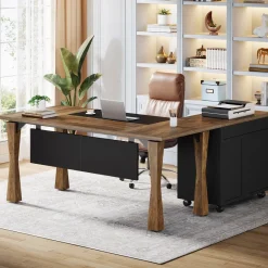 Tribesigns Desks*L - Shaped Executive Desk, 63