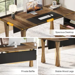 Tribesigns Desks*L - Shaped Executive Desk, 63