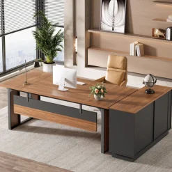 Tribesigns Desks*L - Shaped Executive Desk, 63