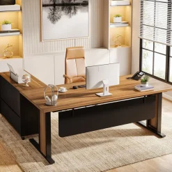 Tribesigns Desks*Large L - Shaped Desk, 63