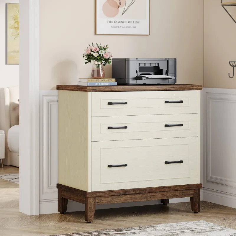 Tribesigns File Cabinets|File Cabinets*Lateral File Cabinet, 3 - drawer Filing Cabinet For A4/letter/legal Size
