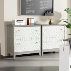 Tribesigns File Cabinets|File Cabinets*Lateral File Cabinet, Modern Filing Storage Cabinet with 2 Drawers
