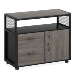 Tribesigns Printer Stands|Printer Stands*Lockable File Cabinet Printer Stand with Drawers & Caster