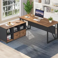 Tribesigns Desks*L-Shaped Desk, 55
