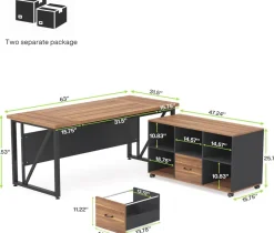 Tribesigns Desks*L-Shaped Desk, 55