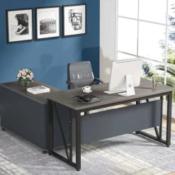 Tribesigns Desks*L-Shaped Desk, 55
