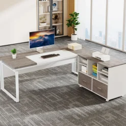 Tribesigns Desks*L-Shaped Executive Desk, 63