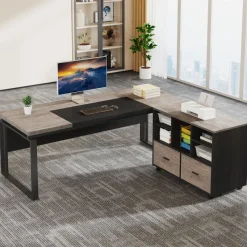 Tribesigns Desks*L-Shaped Executive Desk, 63