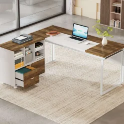 Tribesigns Desks*L-Shaped Executive Desk, 63