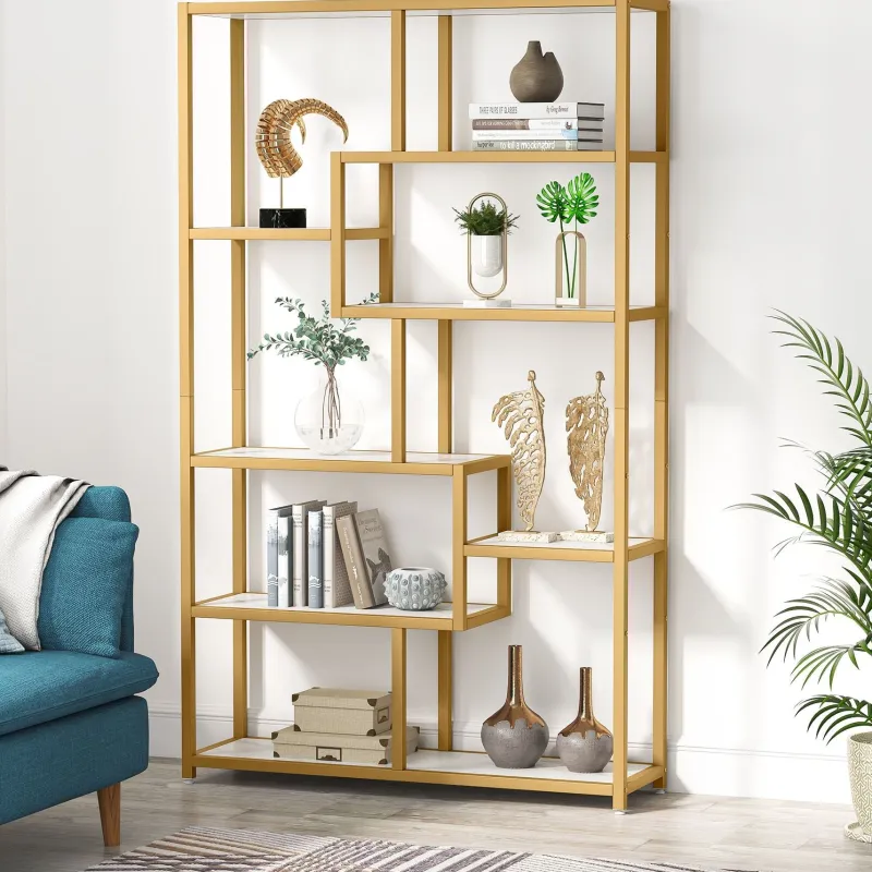 Tribesigns Bookcases & Bookshelves|Bookcases & Bookshelves*Modern Bookshelf, 8 - Open Shelf Etagere Bookcase Storage Organizer