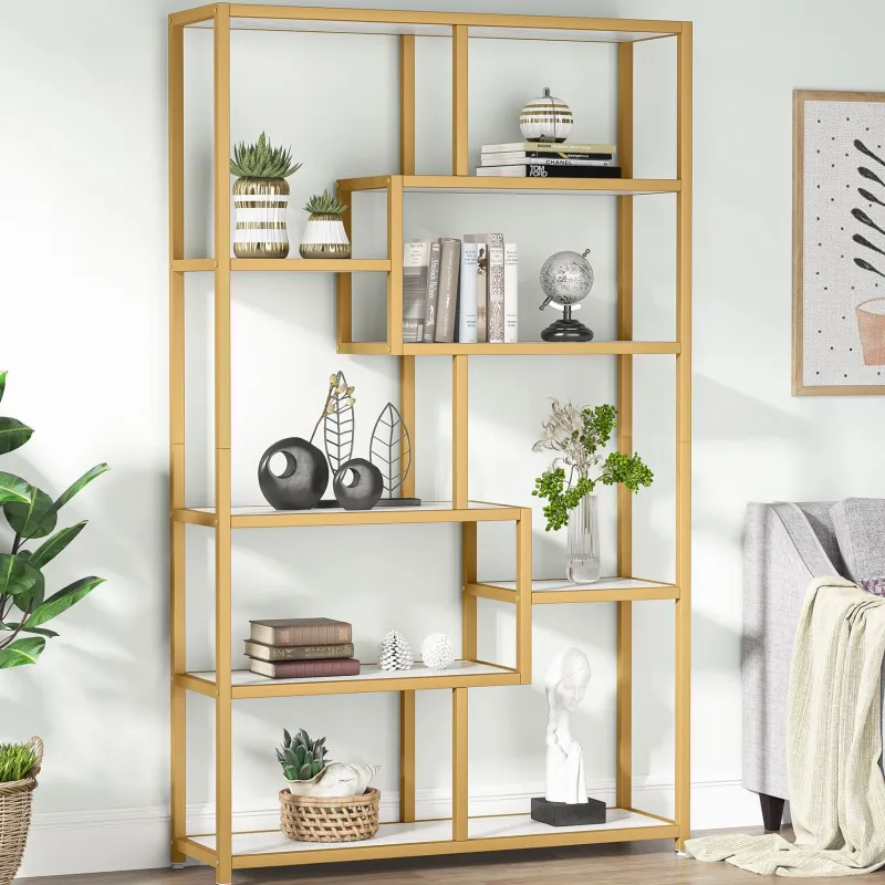 Tribesigns Bookcases & Bookshelves|Bookcases & Bookshelves*Modern Bookshelf, 8 - Open Shelf Etagere Bookcase Storage Organizer