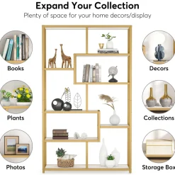 Tribesigns Bookcases & Bookshelves|Bookcases & Bookshelves*Modern Bookshelf, 8 - Open Shelf Etagere Bookcase Storage Organizer