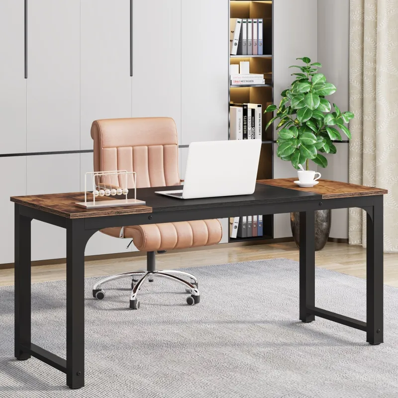 Tribesigns Desks*Modern Computer Desk, Industrial Style Desk Computer Workstation