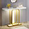 Tribesigns Console Tables|Console Tables*Modern Console Table, 41" Faux Marble Sofa Table with LED Lights