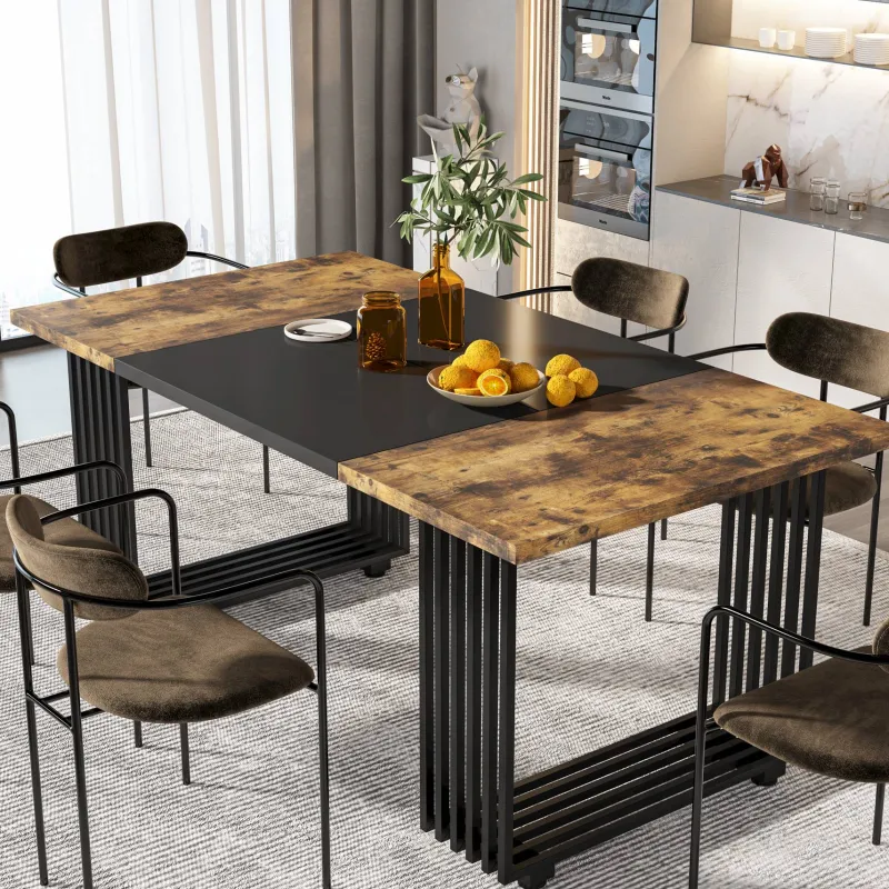 Tribesigns Dining Tables*Modern Dining Table, 70.8 Inches Kitchen Table for 6-8 People