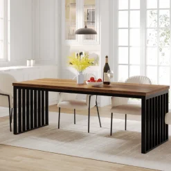 Tribesigns Dining Tables*Modern Dining Table, 78.74 inches Sturdy Kitchen Table