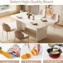 Tribesigns Dining Tables*Modern Dining Table, 63