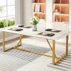 Tribesigns Dining Tables*Modern Dining Table, 70.9" Rectangle Dinner Table for 6-8 People