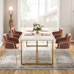 Tribesigns Dining Tables*Modern Dining Table, 70.9