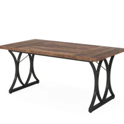 Tribesigns Dining Tables*Modern Dining Table, Rectangle Kitchen Table Dinner Table for 6 People