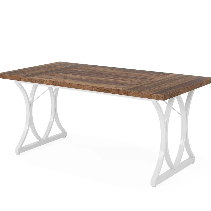Tribesigns Dining Tables*Modern Dining Table, Rectangle Kitchen Table Dinner Table for 6 People