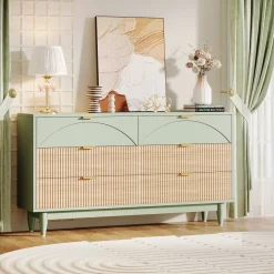 Tribesigns Chests Of Drawers*Modern 6-Drawer Dresser, 55 Inches Storage Chest of Drawers